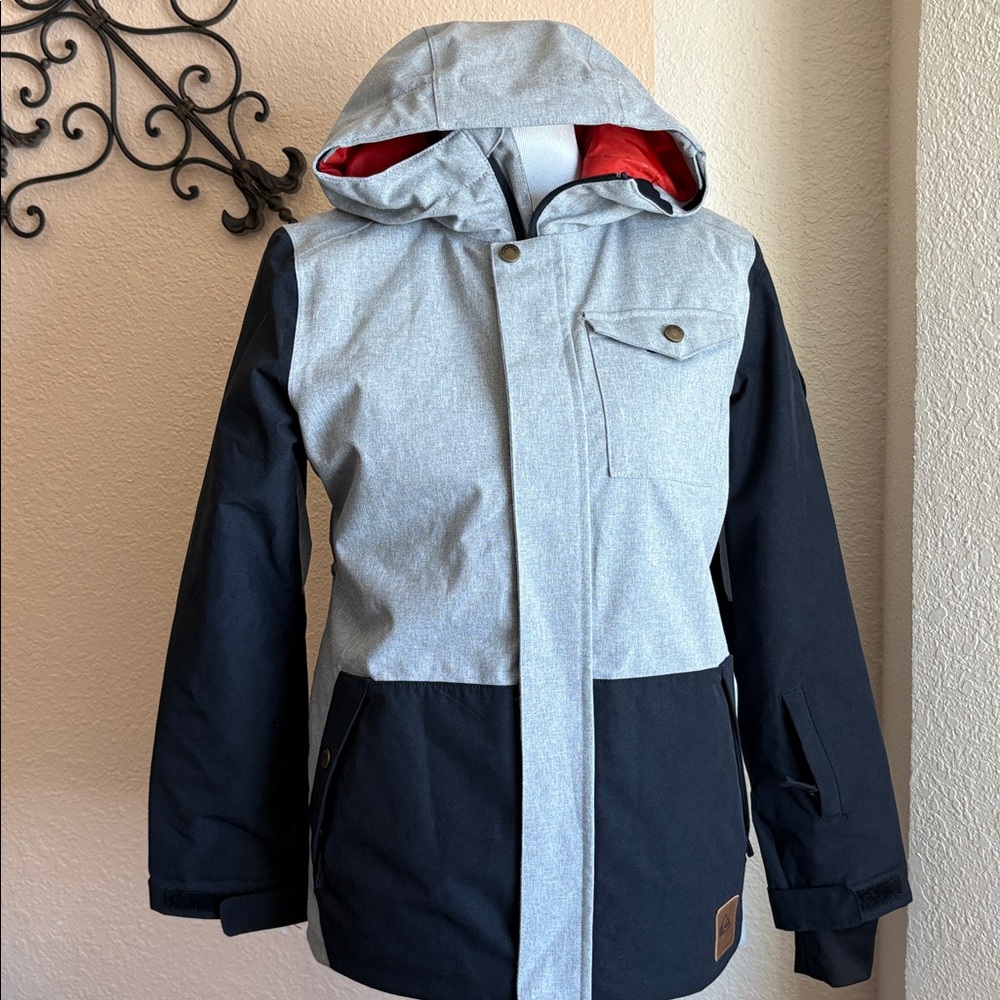 QUIKSILVER Youth RIDGE Snow Jacket, Raincoat unisex Sz 12 like new